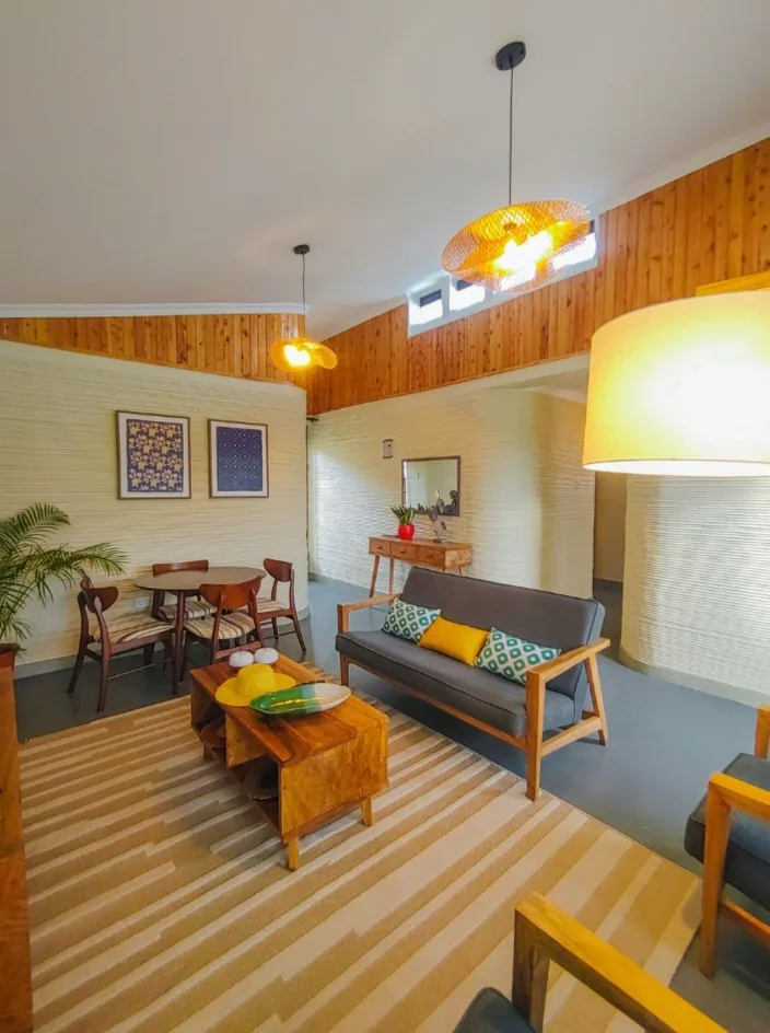 Living and dining interior furnished with Jua Range pieces
