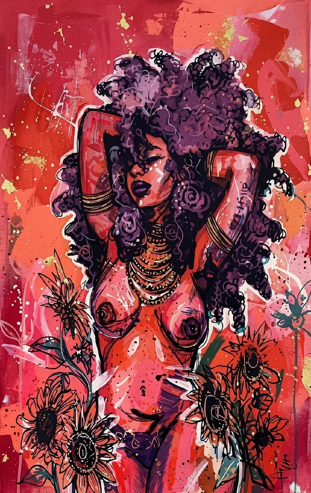 Expressive contemporary artwork representing the Picture Gallery