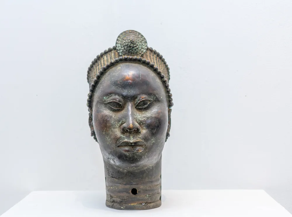 Traditional African sculptural head representing the Tribal Gallery